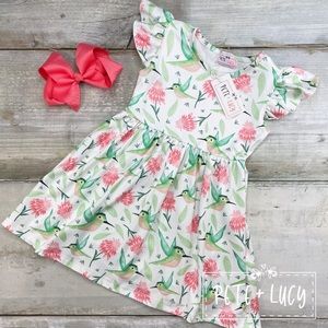 Happy Hummingbird Dress - Happy Spring!